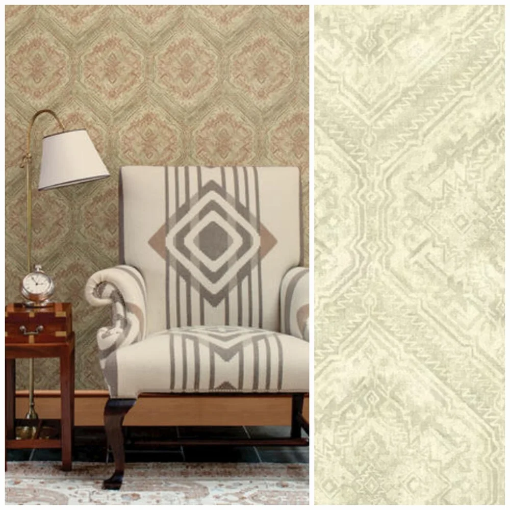 Wallpaper Hocking Hills Navajo Medallion Green